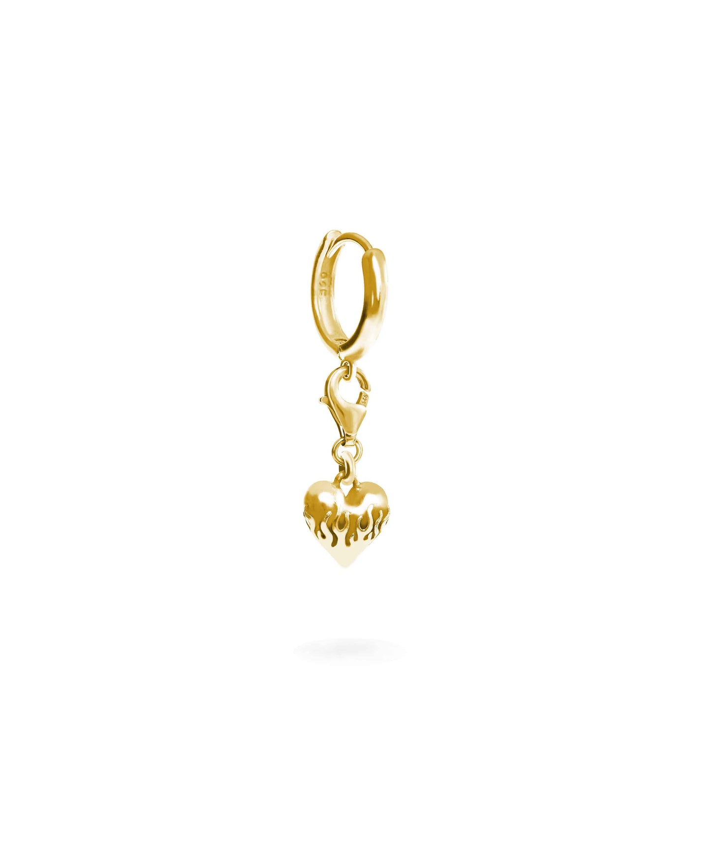Flaming Heart Earrings