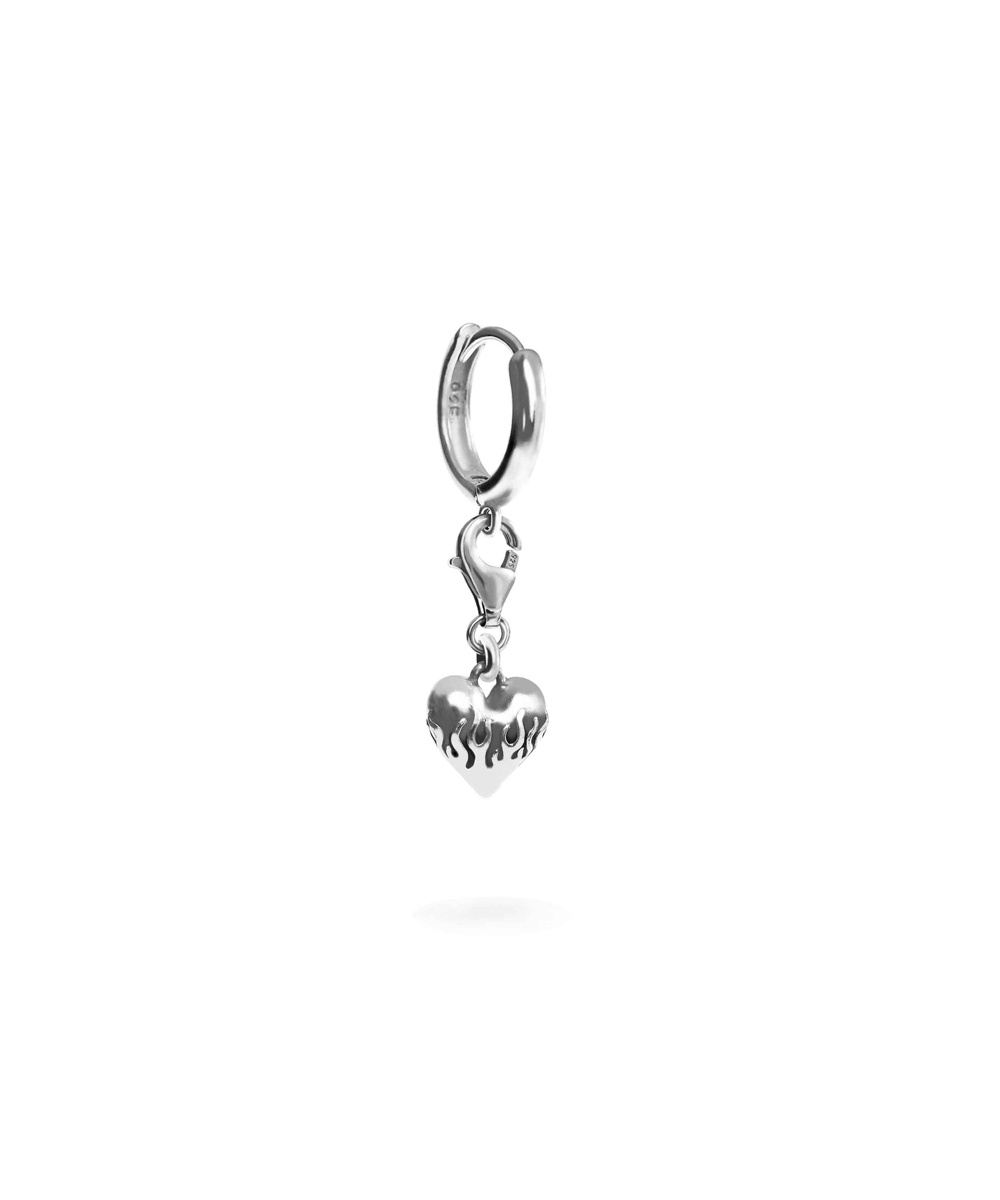 Flaming Heart Earrings