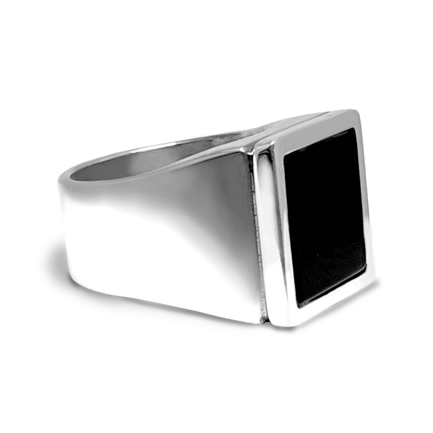 Square Onyx Signet Ring