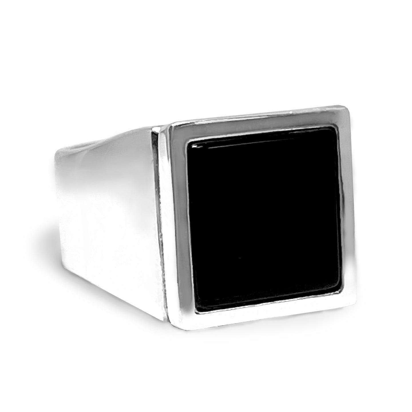 Square Onyx Signet Ring