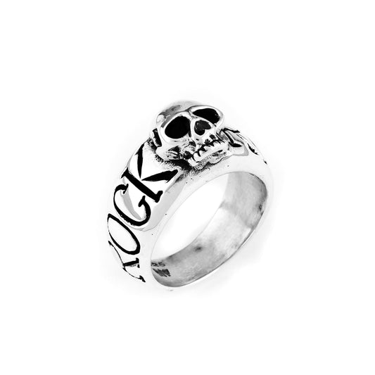 Rock & Roll Skull Ring