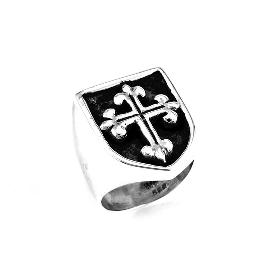 Cross Shield Ring