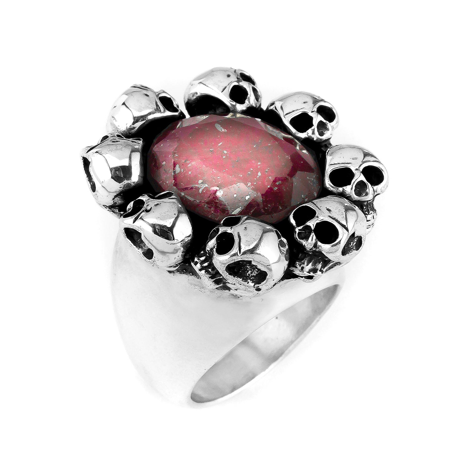 Skull & Stone Ring