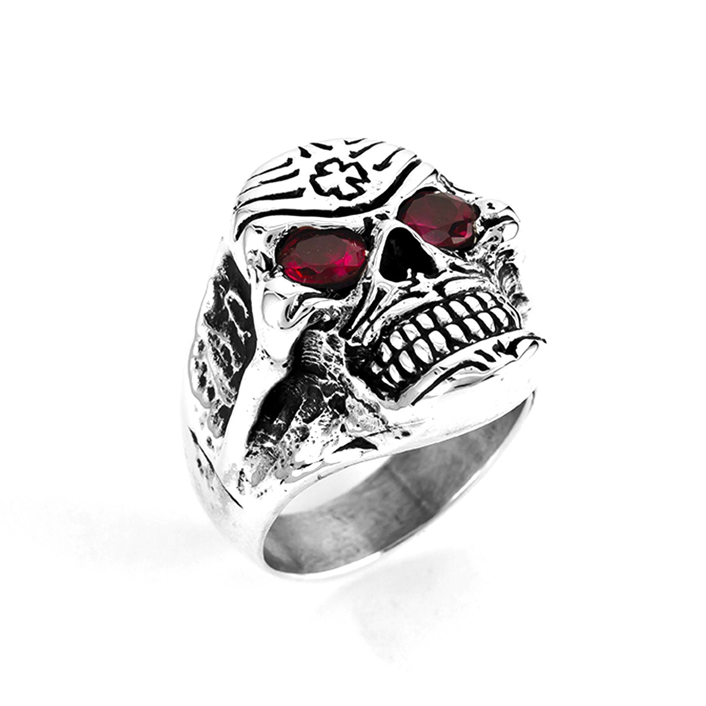 Calavera Stoned Eyes Ring