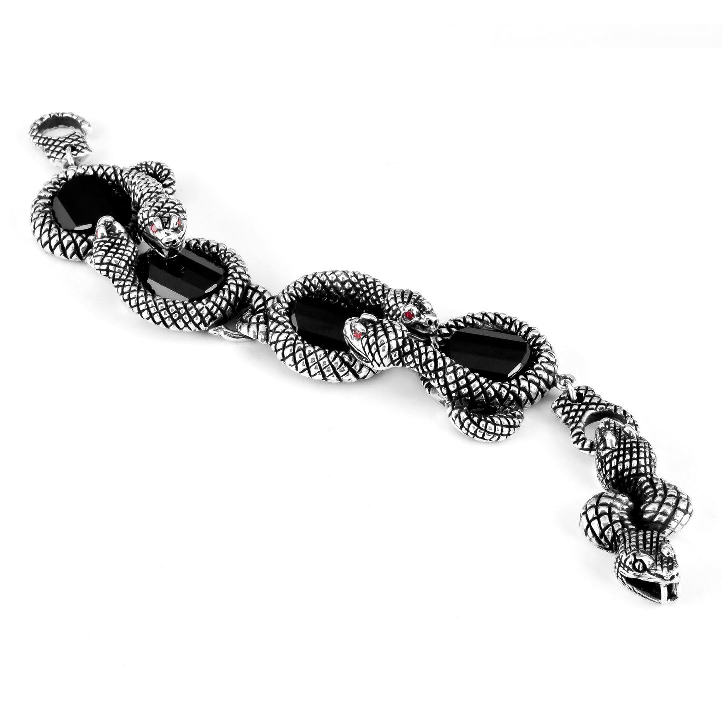 Serpent & Onyx Bracelet