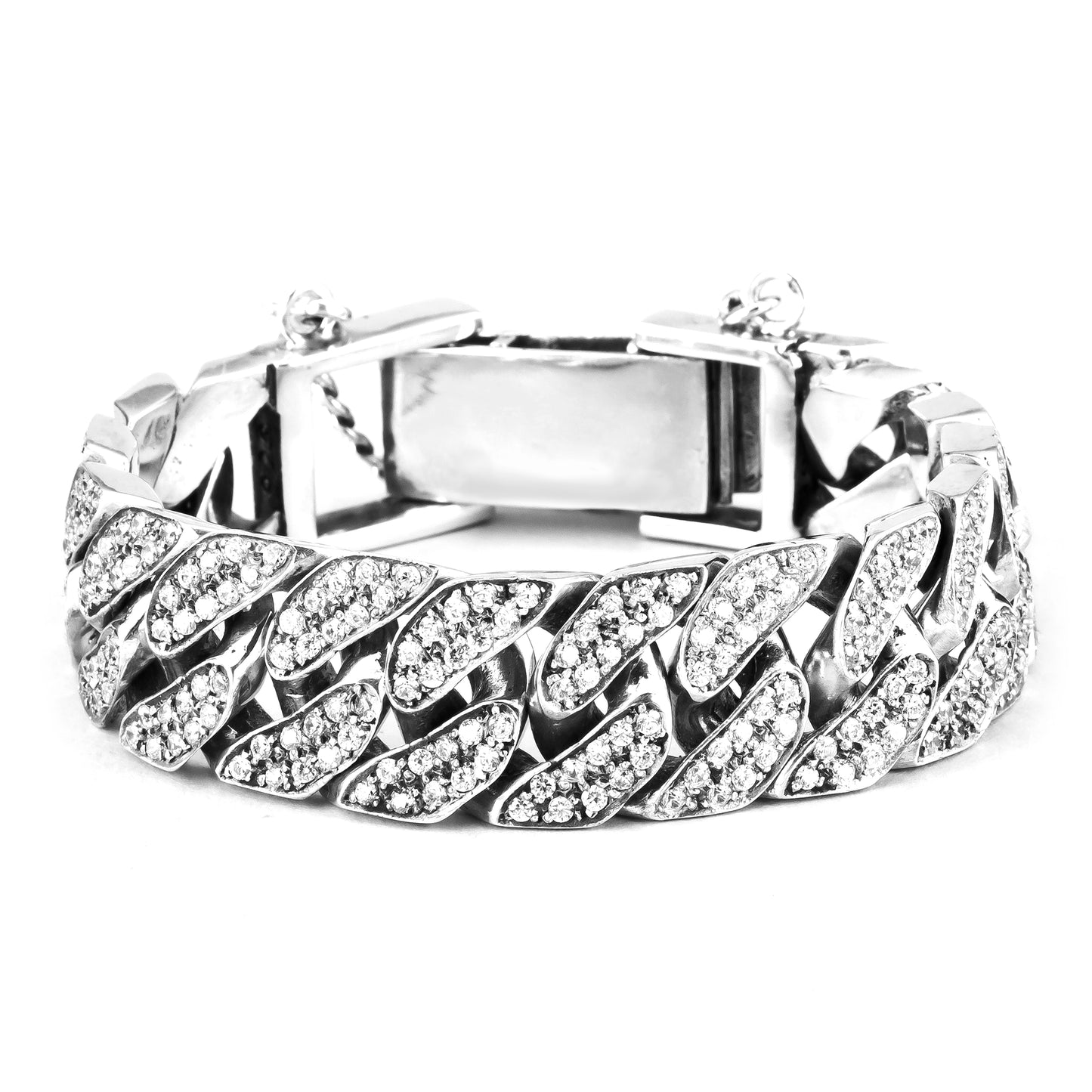 White Gold & Diamonds Link Bracelet