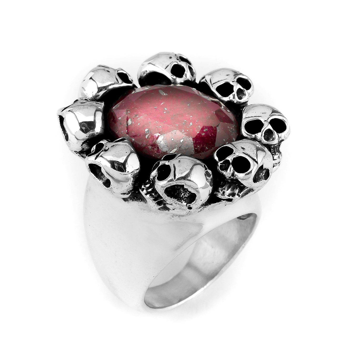 Skull & Stone Ring