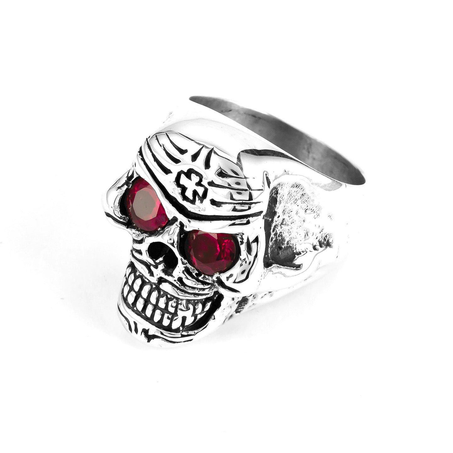 Calavera Stoned Eyes Ring